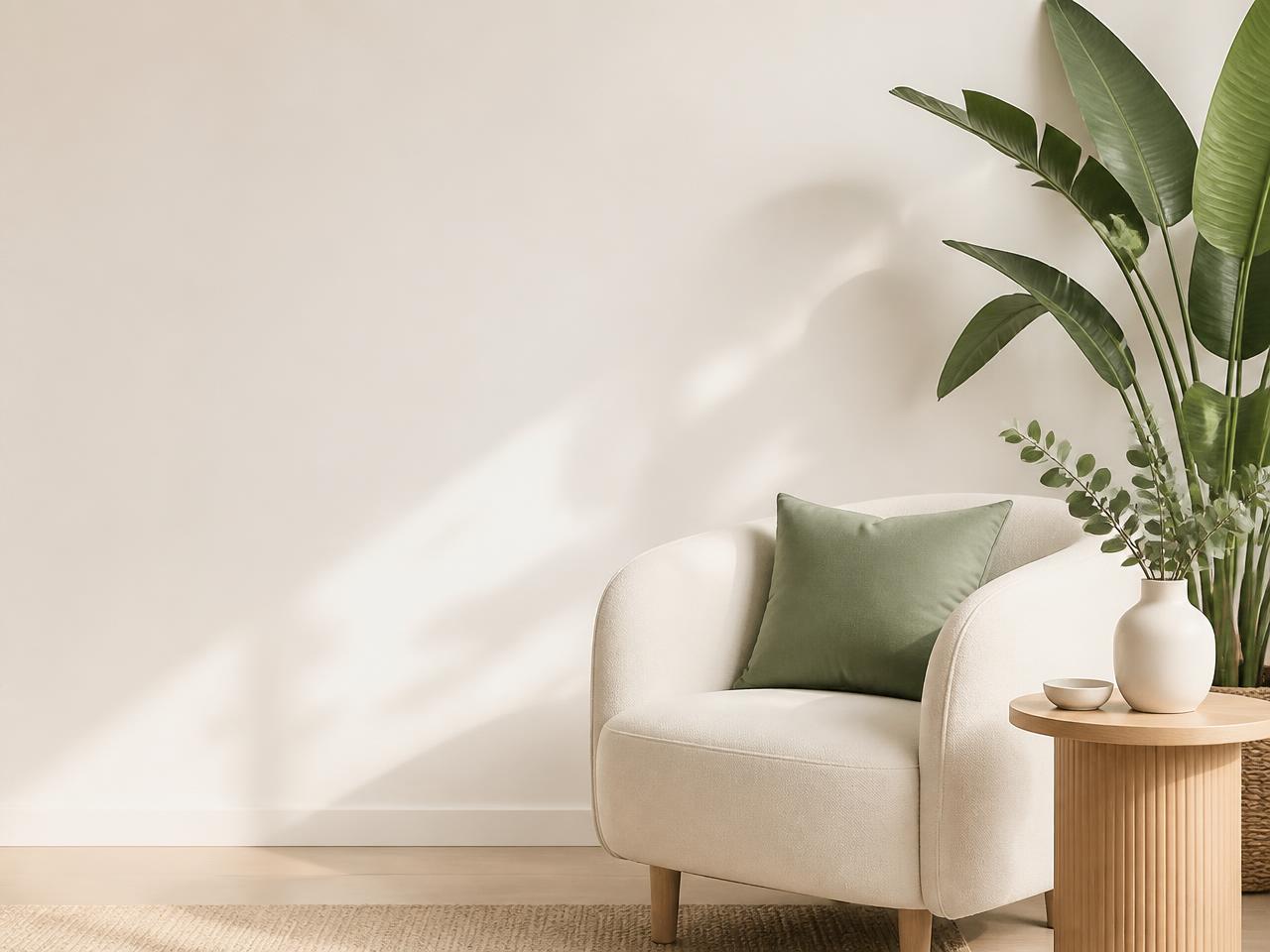 Calm, well-organised living space